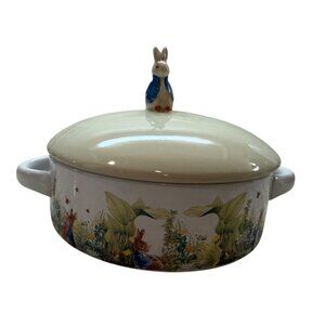 Peter Rabbit Ceramic Brie Baking Set by Beatrix PotteR